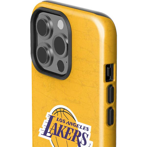 NBA Los Angeles Lakers Distressed iPhone 15 Pro Impact Case